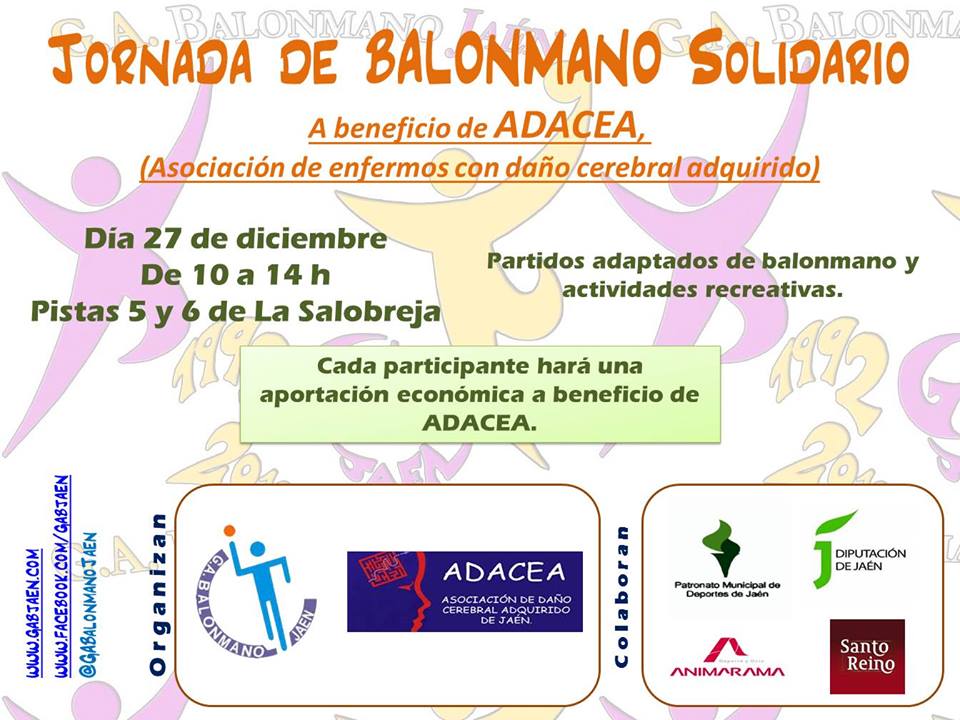 Jornada de balonmano a beneficio de ADACEA