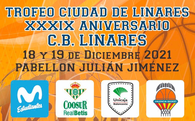 El Trofeo Ciudad de Linares reunirá a los equipos junior de Estudiantes, Unicaja, Betis y Valencia Basket