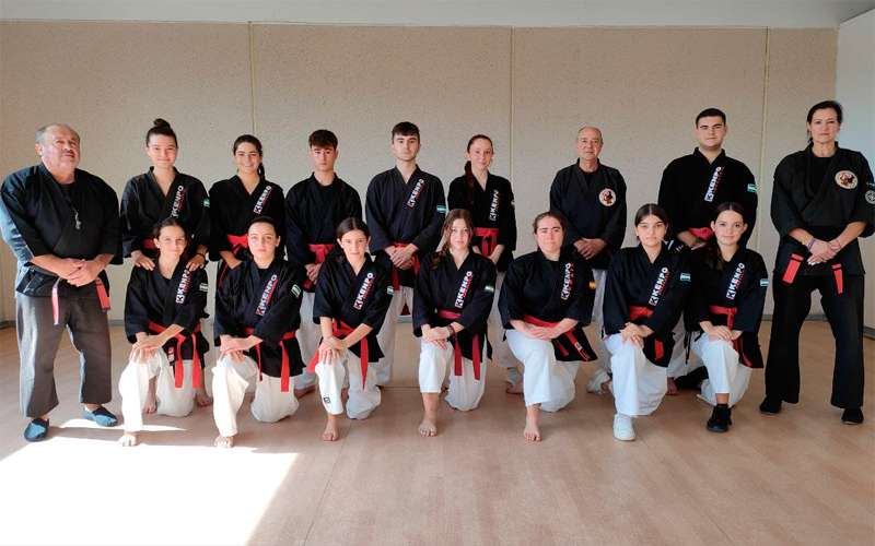 La expedición del CD Estudio Martos ya está en el Campeonato de España de Kenpo