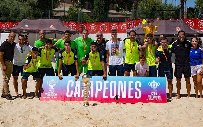 Roses Platja logra el título de Copa Federación de Fútbol Playa en Jaén