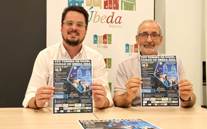 El XXV Torneo de Pádel ‘Ciudad de Úbeda’ se celebrará del 19 al 29 de septiembre