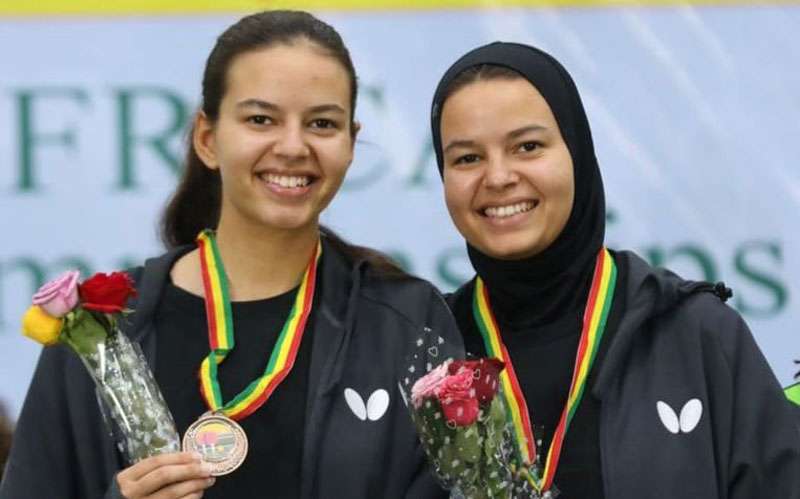 Marwa Alhodaby, jugadora del Hujase, logra el oro en el Campeonato Africano de Tenis de Mesa 2024