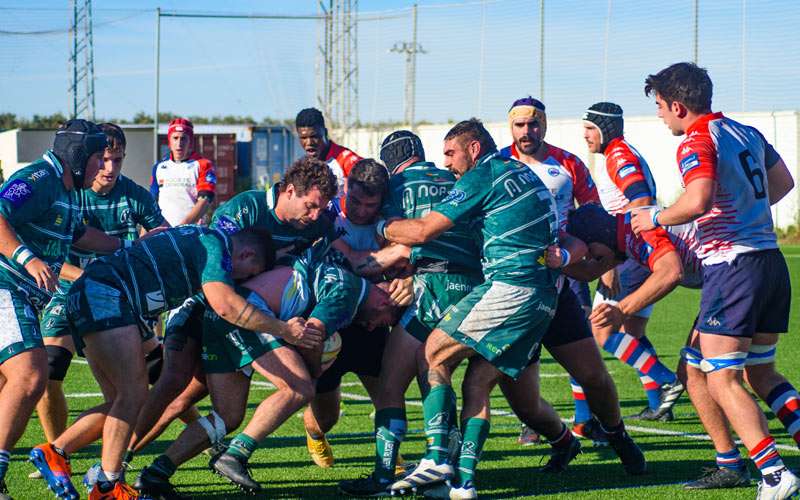 El esfuerzo de Jaén Rugby no fue suficiente para frenar al Liceo Francés