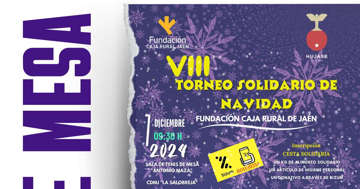 Hujase Jaén prepara ya su VIII Torneo Solidario Inclusivo de Navidad