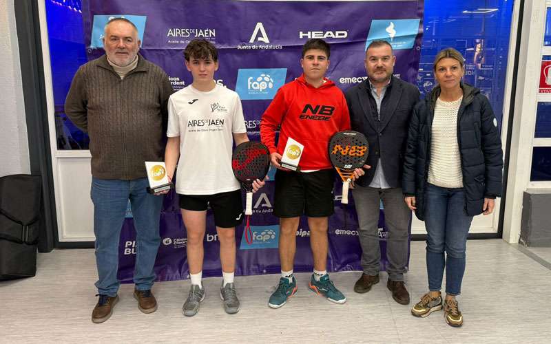 Babiano-Conde y Martínez-Martín, ganadores del Campeonato Provincial de Pádel