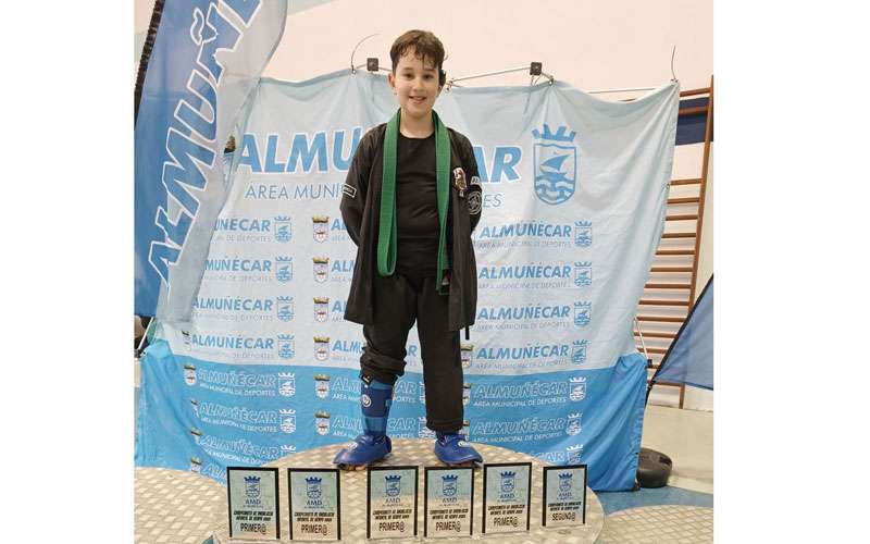 El joven ubetense Hugo Ruiz, campeón de Andalucía de kenpo