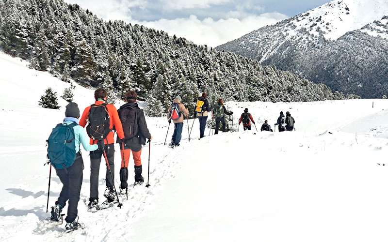 Alumnado y miembros de la UJA recorren el Pirineo catalán